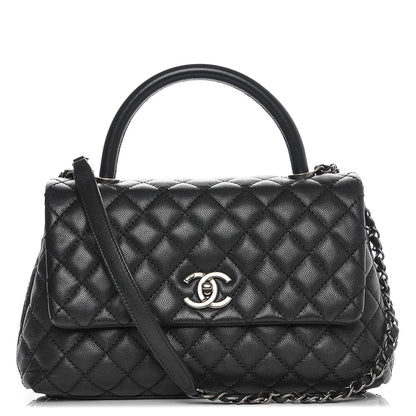 Chanel Caviar Quilted Small Coco Handle Flap Black 1 of 7