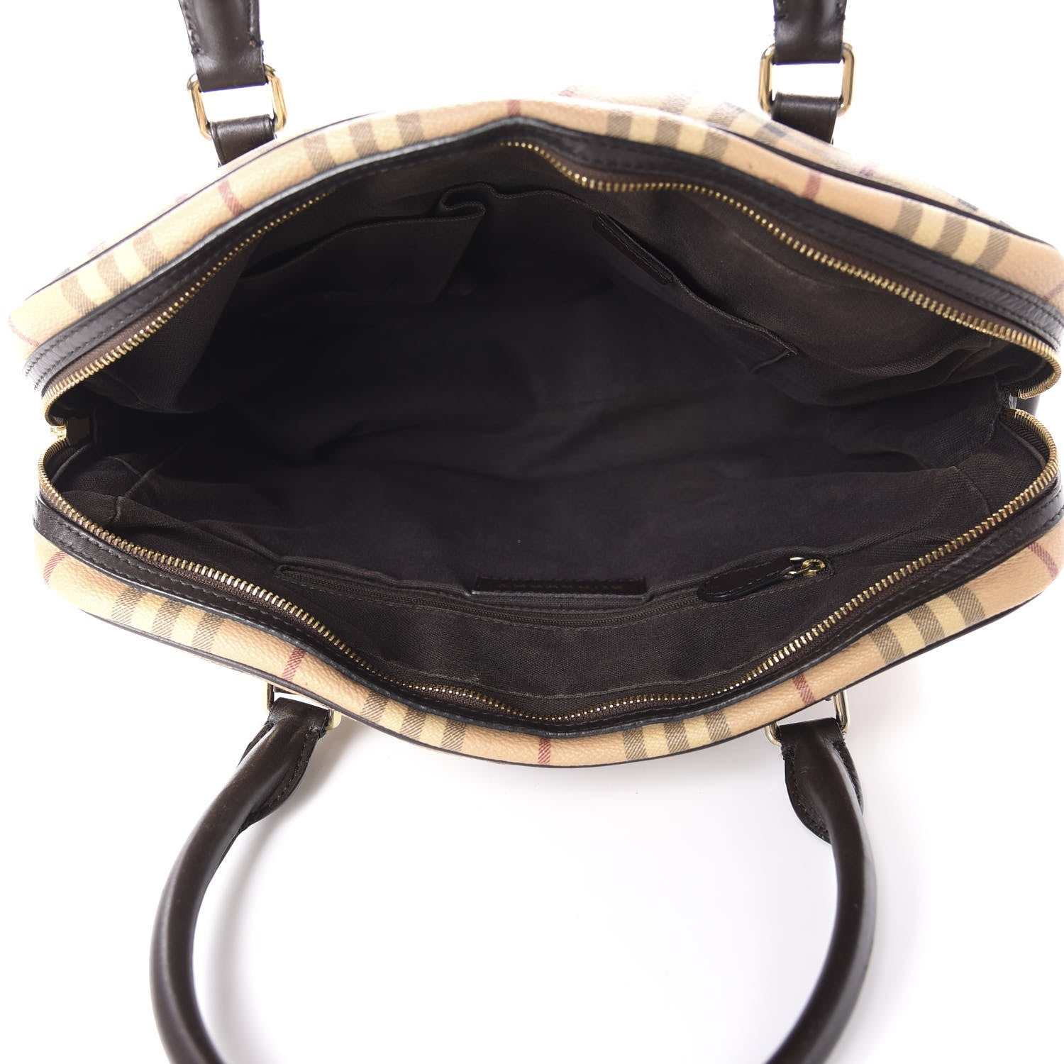 Burberry Haymarket Check Shoulder Bag Chocolate 5 of 12