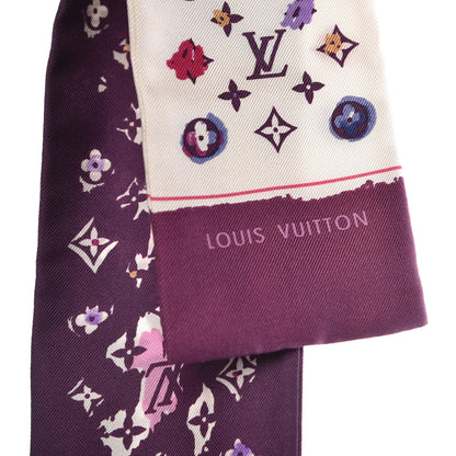 Louis Vuitton Silk Monogram Splash Bandeau Purple 3 of 6
