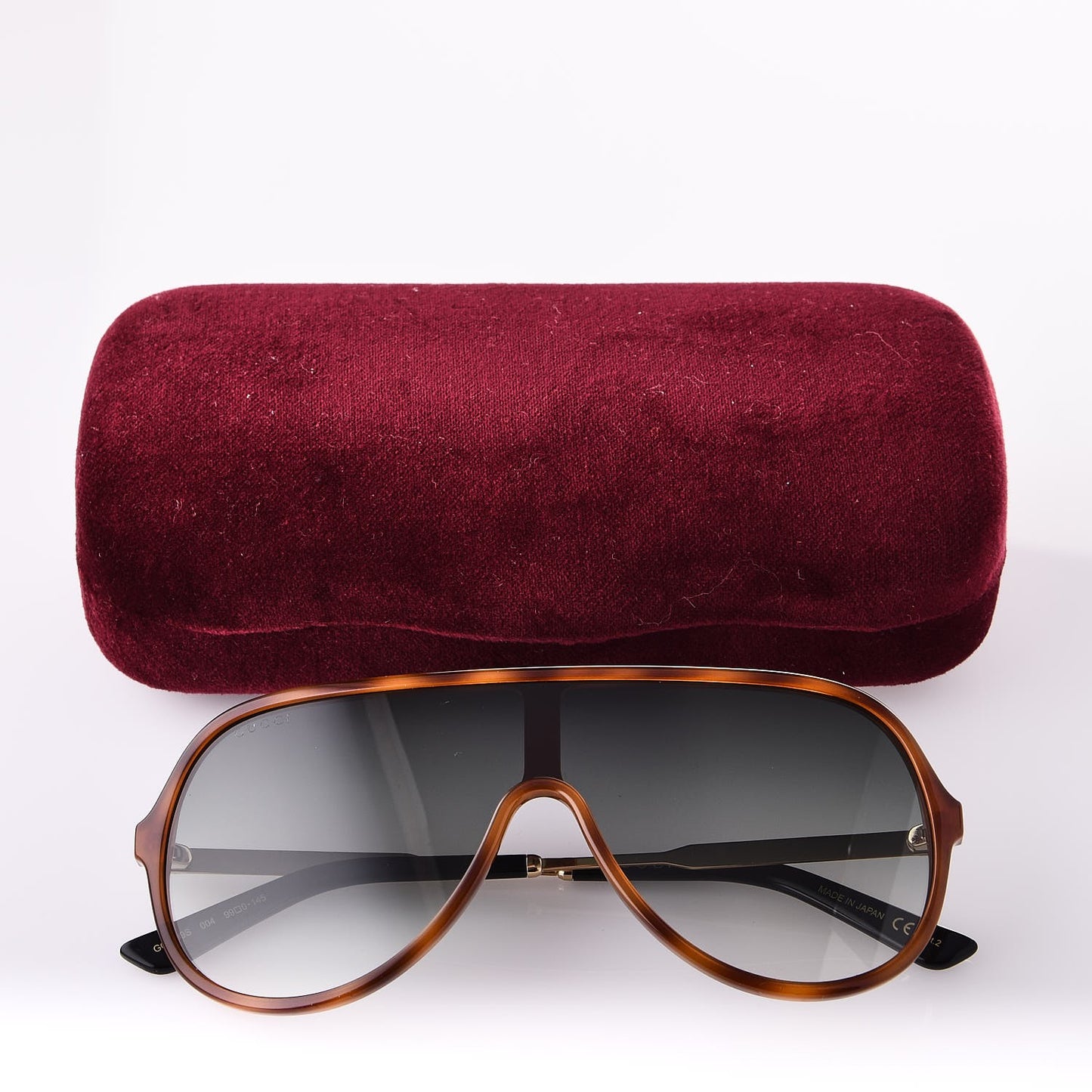 Shield Sunglasses GG0199S Tortoiseshell