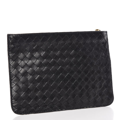 Bottega Veneta Vitello Intrecciato Pouch Black 3 of 7
