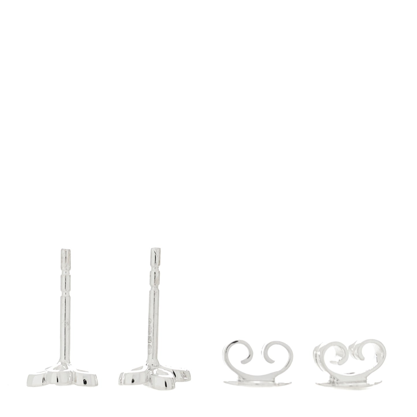 18K White Gold Diamond Petite Pave Flower Earrings