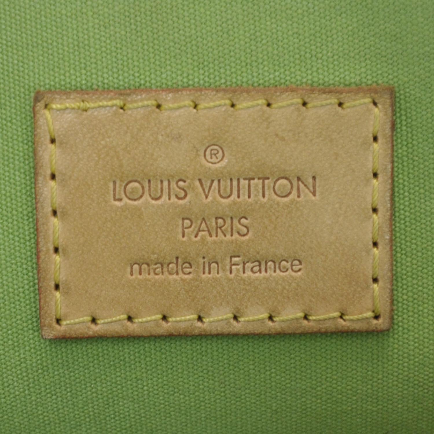 Louis Vuitton Vernis Alma MM Vert Tonic 6 of 9