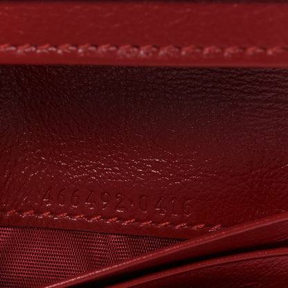Gucci Monogram Multicolor Matelasse Diagonal GG Marmont Card Case Wallet Light Blue Pink Blue Hibiscus Red 7 of 7