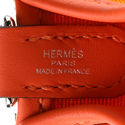 Hermes Toile Officier Swift Neo Evelyne TPM Jaune D'Or Feu Orange Minium 7 of 11