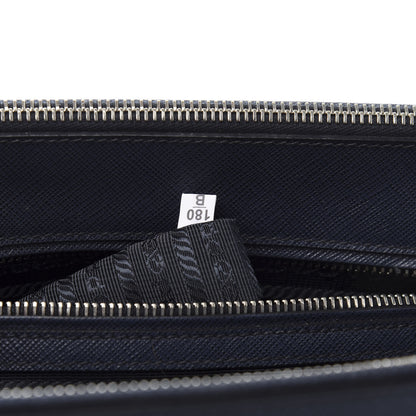 Prada Saffiano Medium Galleria Double Zip Tote Baltico 7 of 11