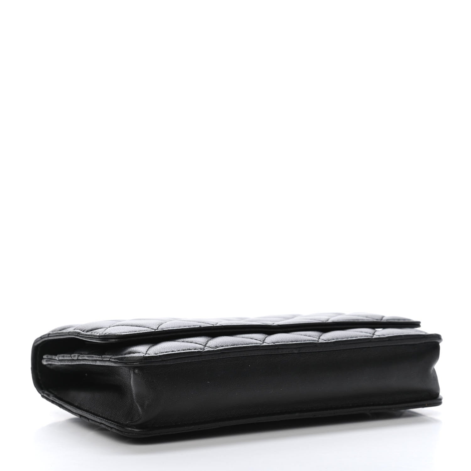 Chanel Lambskin Quilted Wallet On Chain WOC Black 3 of 4
