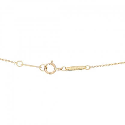 Tiffany 18K Yellow Gold Green Jade 9mm Elsa Peretti Bean Pendant Necklace 4 of 5