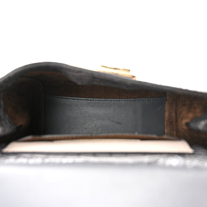 Givenchy Calfskin Crocodile Embossed Mini Mystic Shoulder Bag Storm Grey 5 of 9