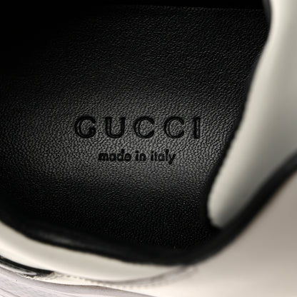 Gucci Calfskin Womens Interlocking G Sneakers 37.5 Black White 6 of 9