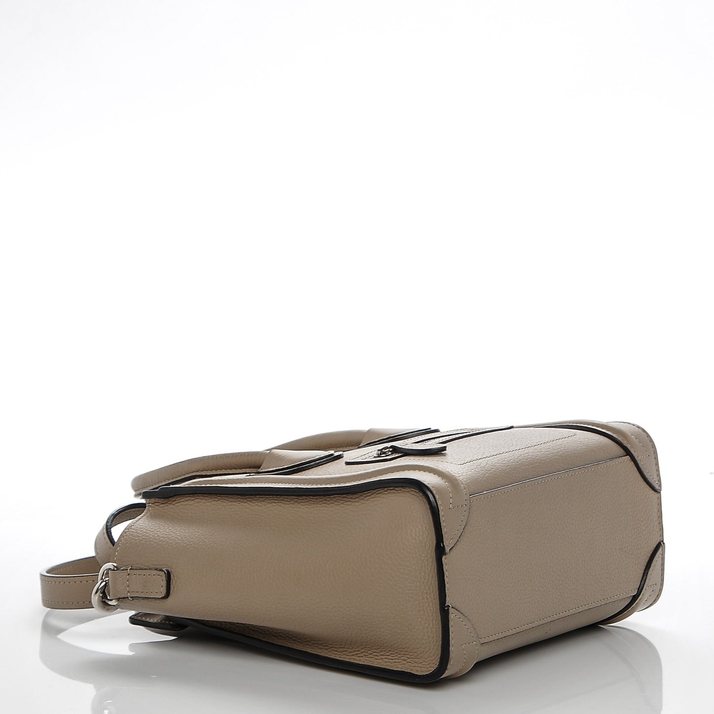 Drummed Calfskin Nano Luggage Dune