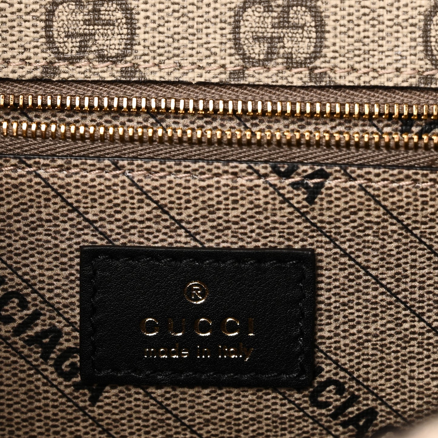 X GUCCI GG Supreme Monogram Medium Hourglass Top Handle Bag Beige Ebony