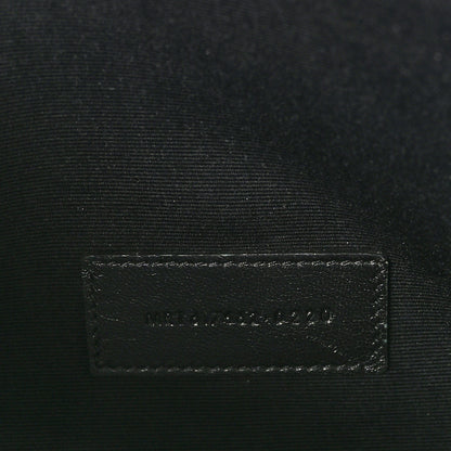 Saint Laurent Grain De Poudre Matelasse Chevron Monogram Envelope Clutch Black 7 of 8
