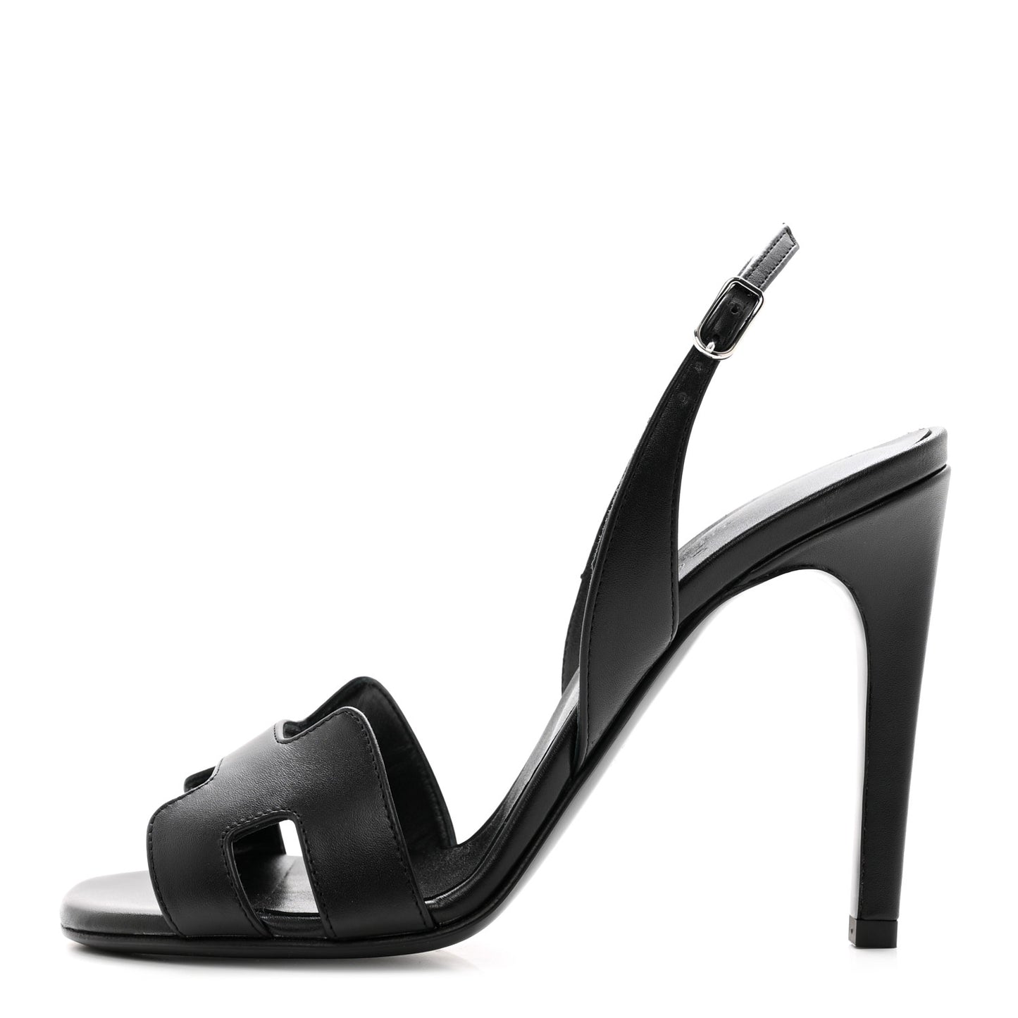 Calfskin Ella 105 Sandal 35.5 Black
