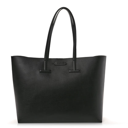 Tom Ford Saffiano Large T Tote Black 1 of 9