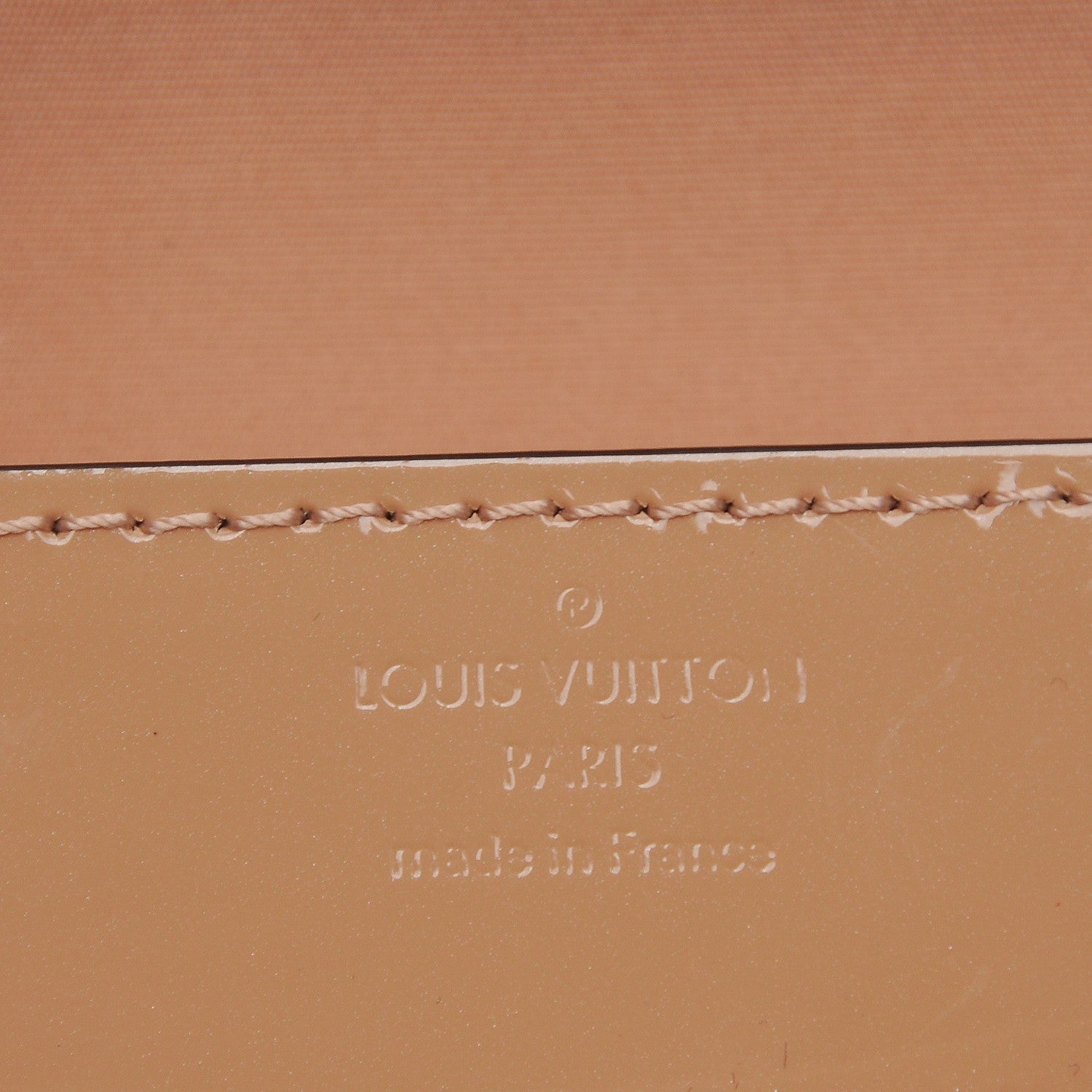 Louis Vuitton Patent Louise Clutch Nude 6 of 9