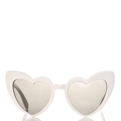 Saint Laurent Acetate Heart Frame Loulou SL181 Sunglasses White 2 of 9