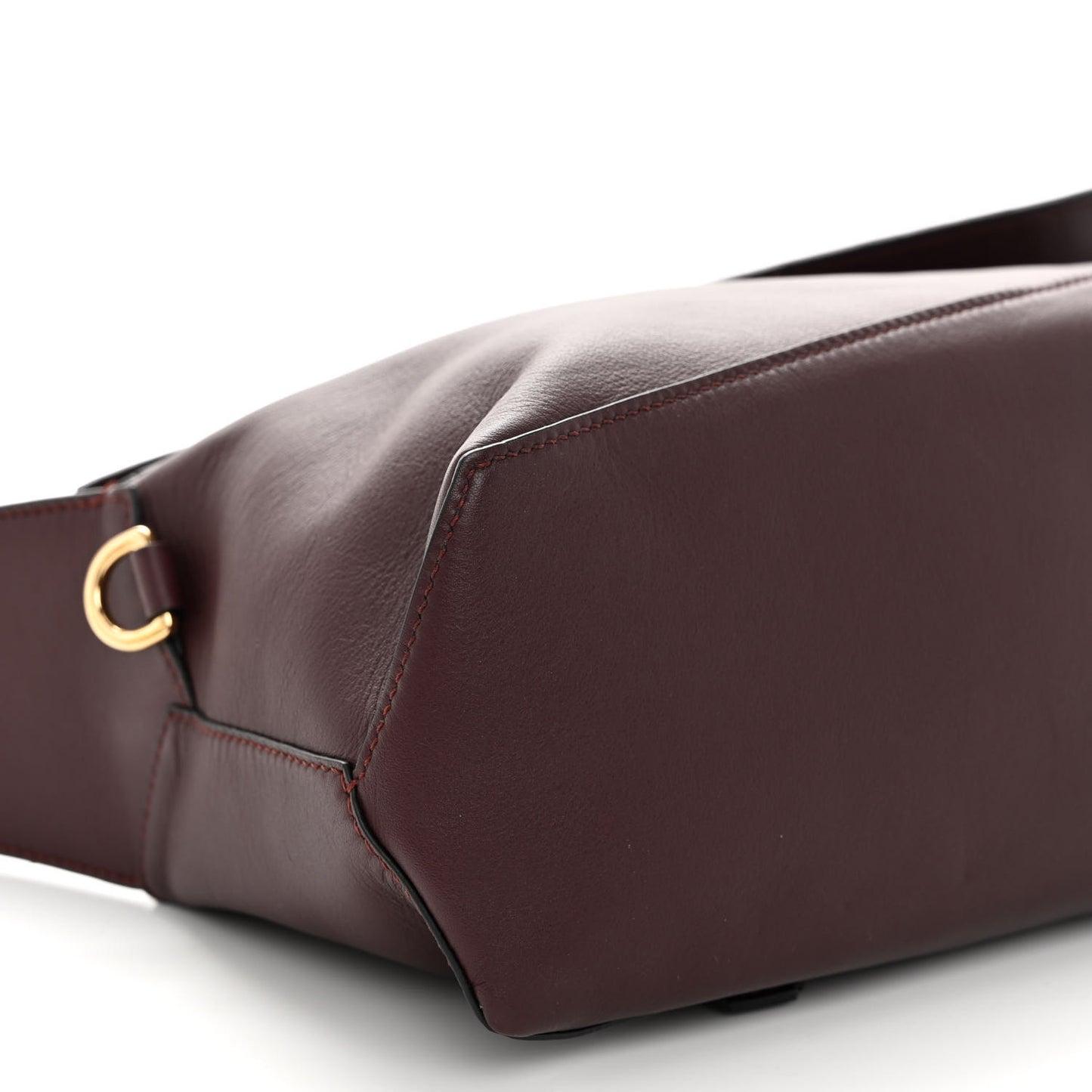 Calfskin Puzzle Hobo Prune