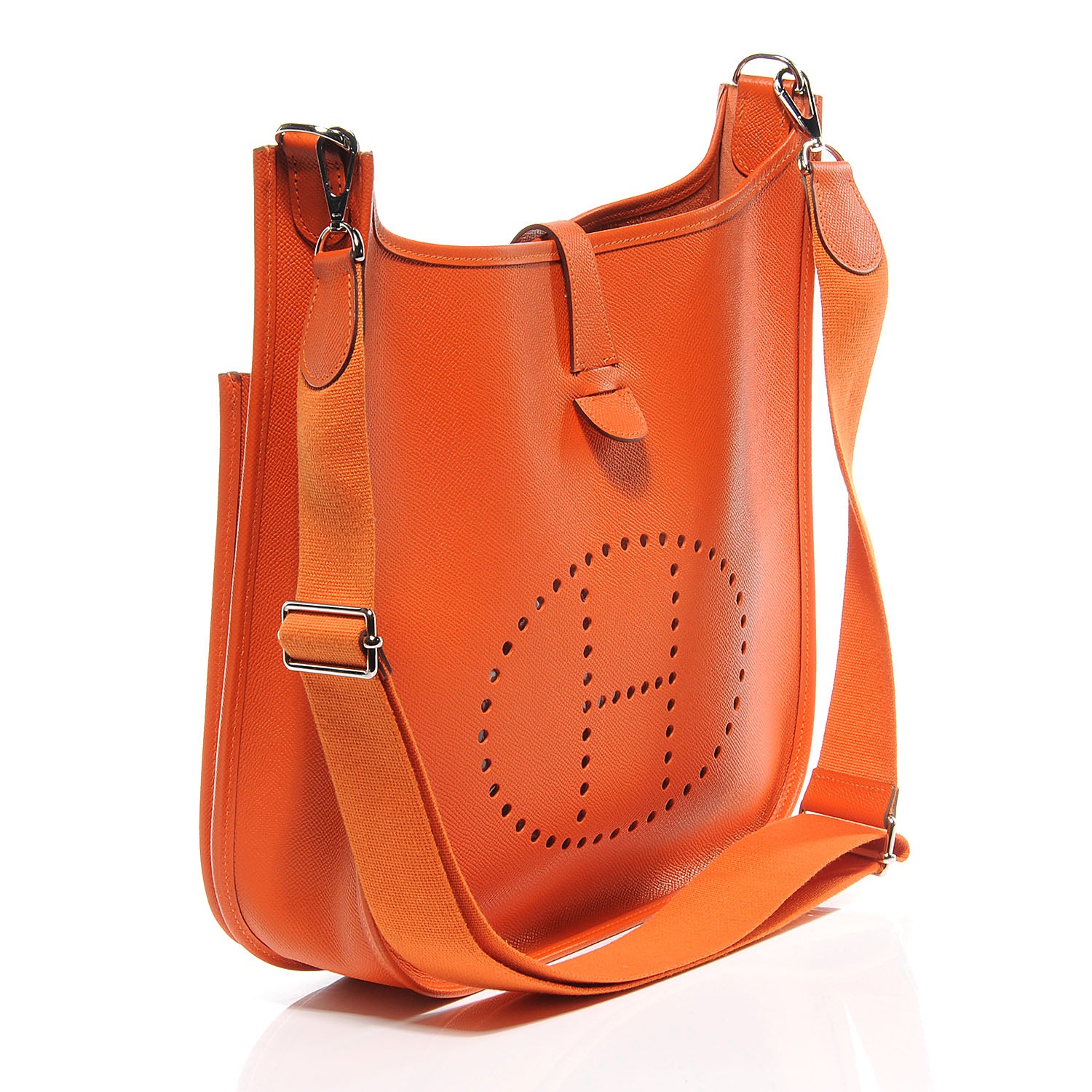 Hermes Epsom Evelyne III GM Orange 3 of 9