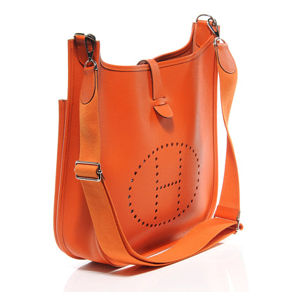 Hermes Epsom Evelyne III GM Orange 3 of 9
