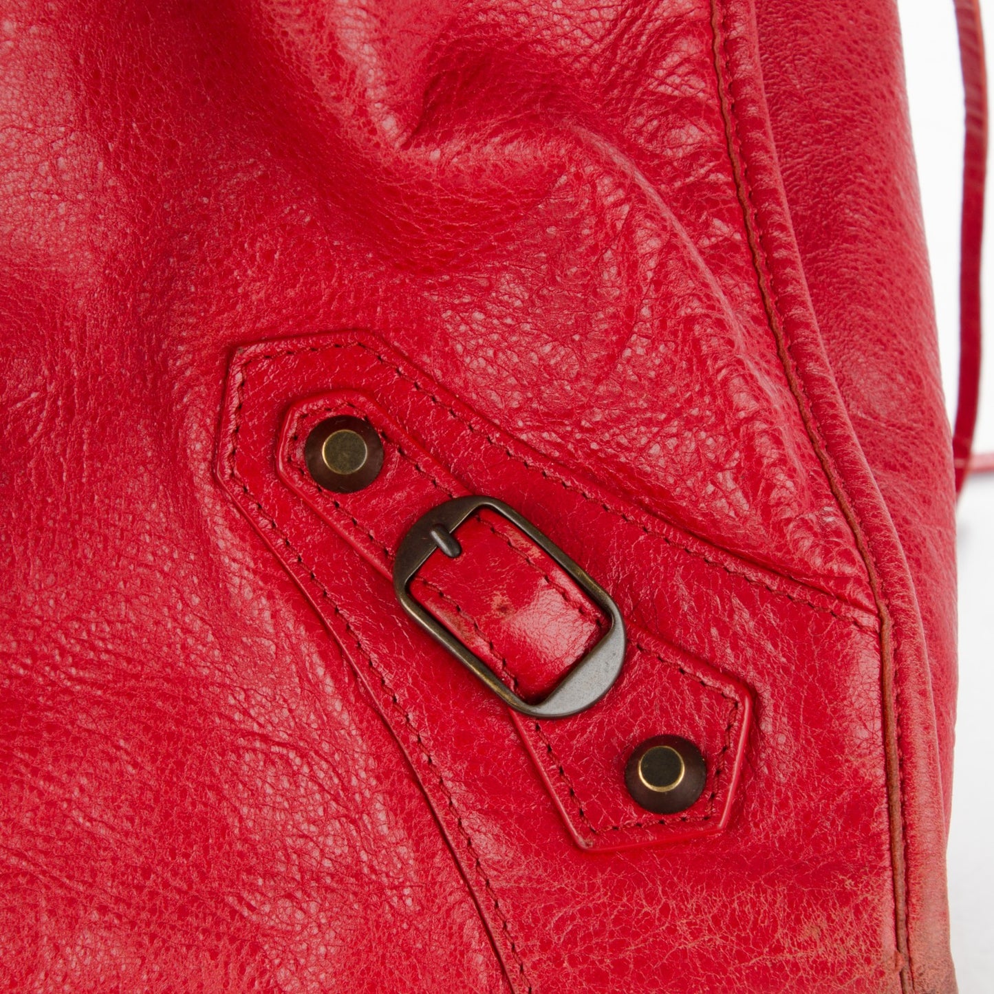 Agneau Classic Hardware Work Rouge Cardinal