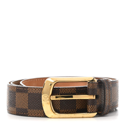 Louis Vuitton Damier Ebene 30mm Ellipse Belt 85 34 1 of 8