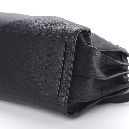 Saint Laurent Grained Calfskin Medium Souple Sac De Jour Black 8 of 13
