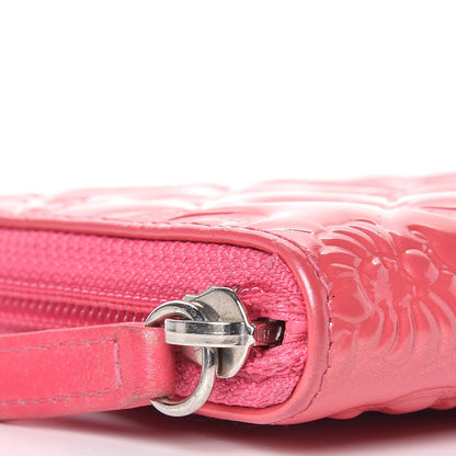 Chanel Patent Calfskin Lucky Symbols Zip Around Wallet Fuchsia 11 of 20