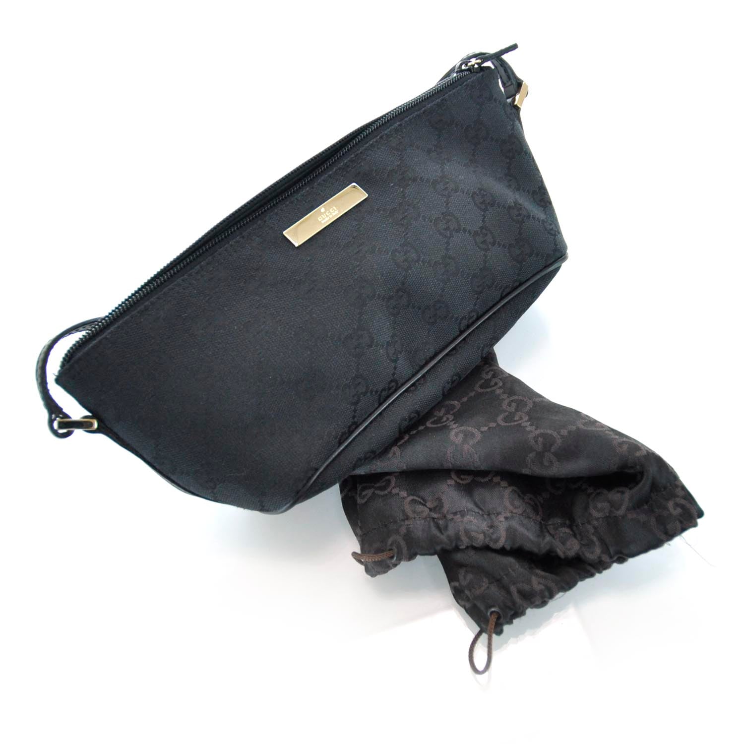 Gucci Monogram Boat Pochette Black 7 of 10