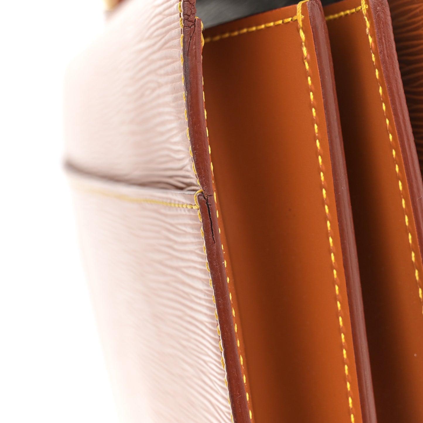 Epi Serviette Ambassadeur Briefcase Gold