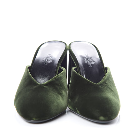 Hermes Velvet Victoria Mule 37 4 of 9