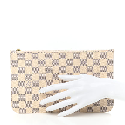 Louis Vuitton Damier Azur Neverfull MM GM Pochette 2 of 6