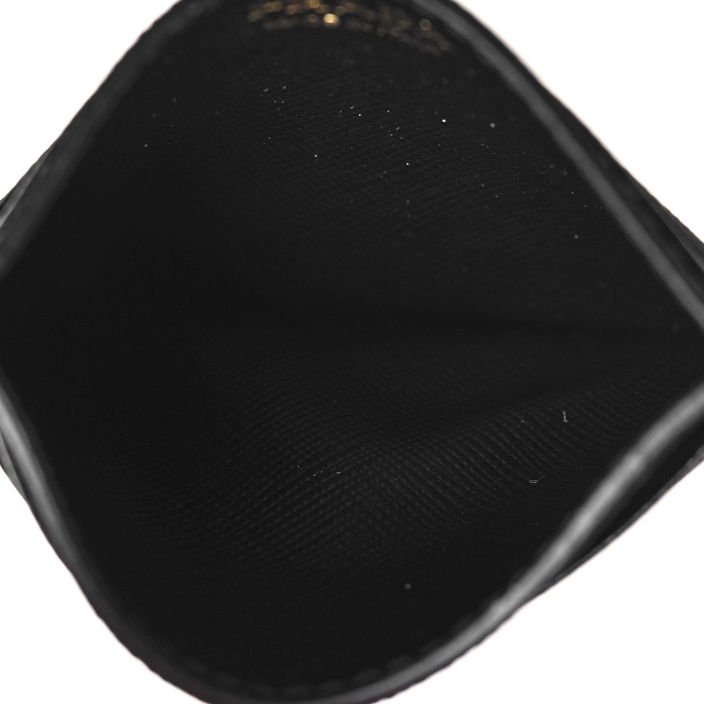 Saffiano Metal Card Holder Black