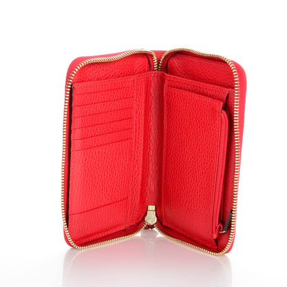 Gucci Dollar Calfskin Medium Swing Zip Around Wallet Red 5 of 7