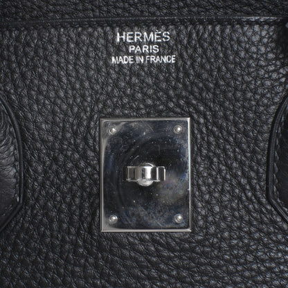 Hermes Taurillon Clemence Birkin 35 Black 8 of 10