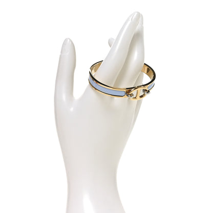 Hermes Enamel Mini Clic Chaine d'Ancre Bracelet PM Bleu Ciel 2 of 5