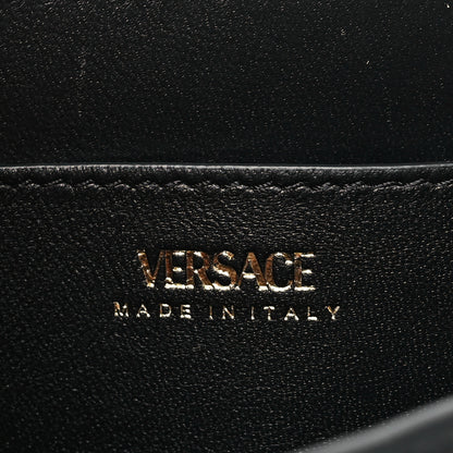 Versace Grained Calfskin La Medusa Chain Crossbody Bag Black 6 of 8