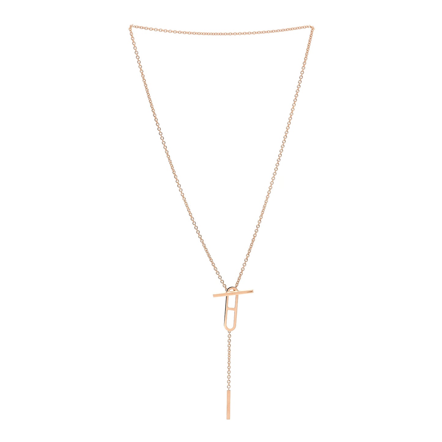 18K Rose Gold Diamond PM Ever Chaine D'Ancre Necklace