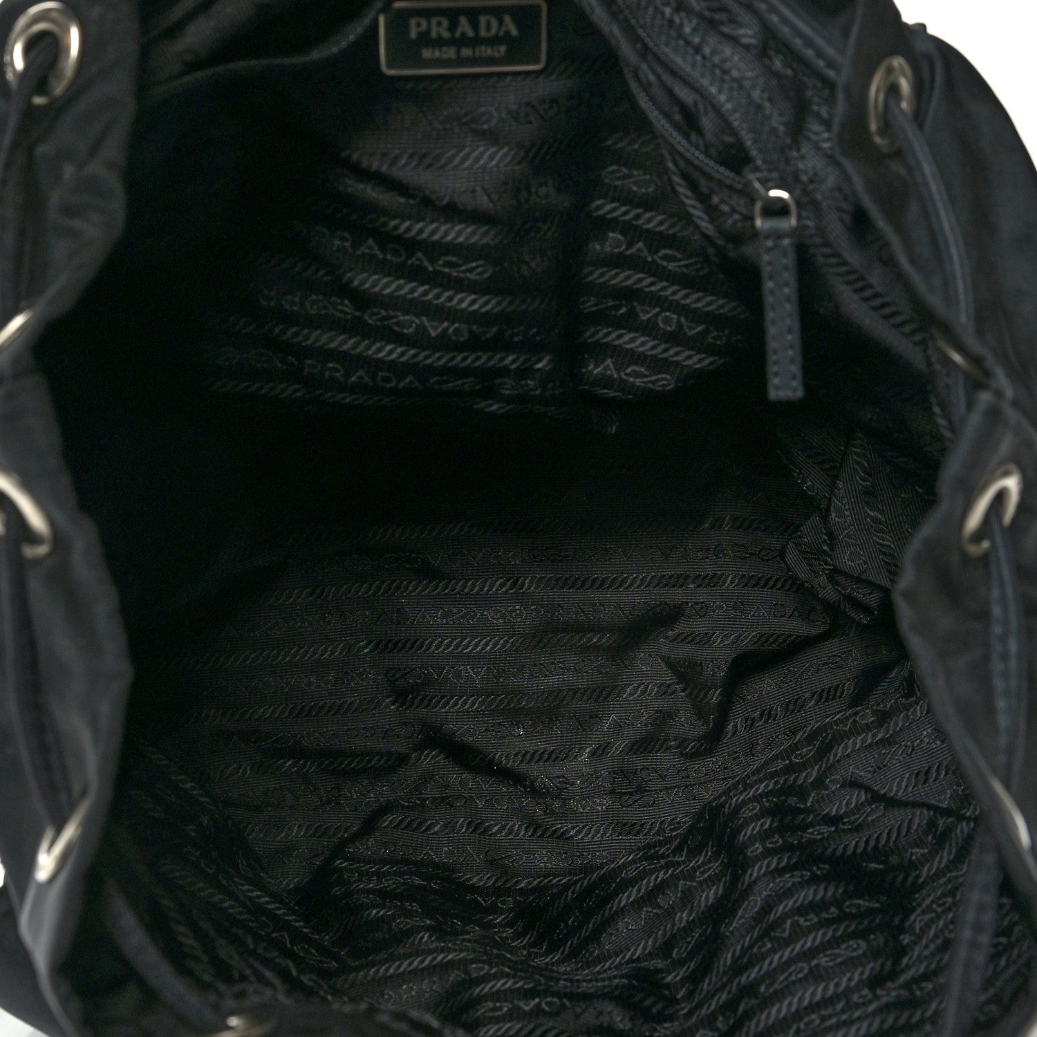 Prada Nylon Vela Medium Backpack Black 8 of 13