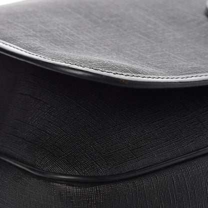Gucci Coated Canvas Interlocking G Large Flap Messenger Bag Black 10 of 11