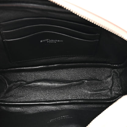 Saint Laurent Grain De Poudre Matelasse Monogram Mini Lou Camera Bag Marble Pink 5 of 11