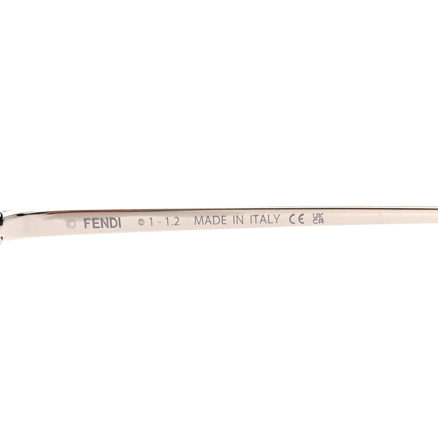 Metal Aviator Sunglasses FF40005U Silver Rose