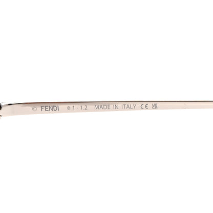 Fendi Metal Aviator Sunglasses FF40005U Silver Rose 6 of 7