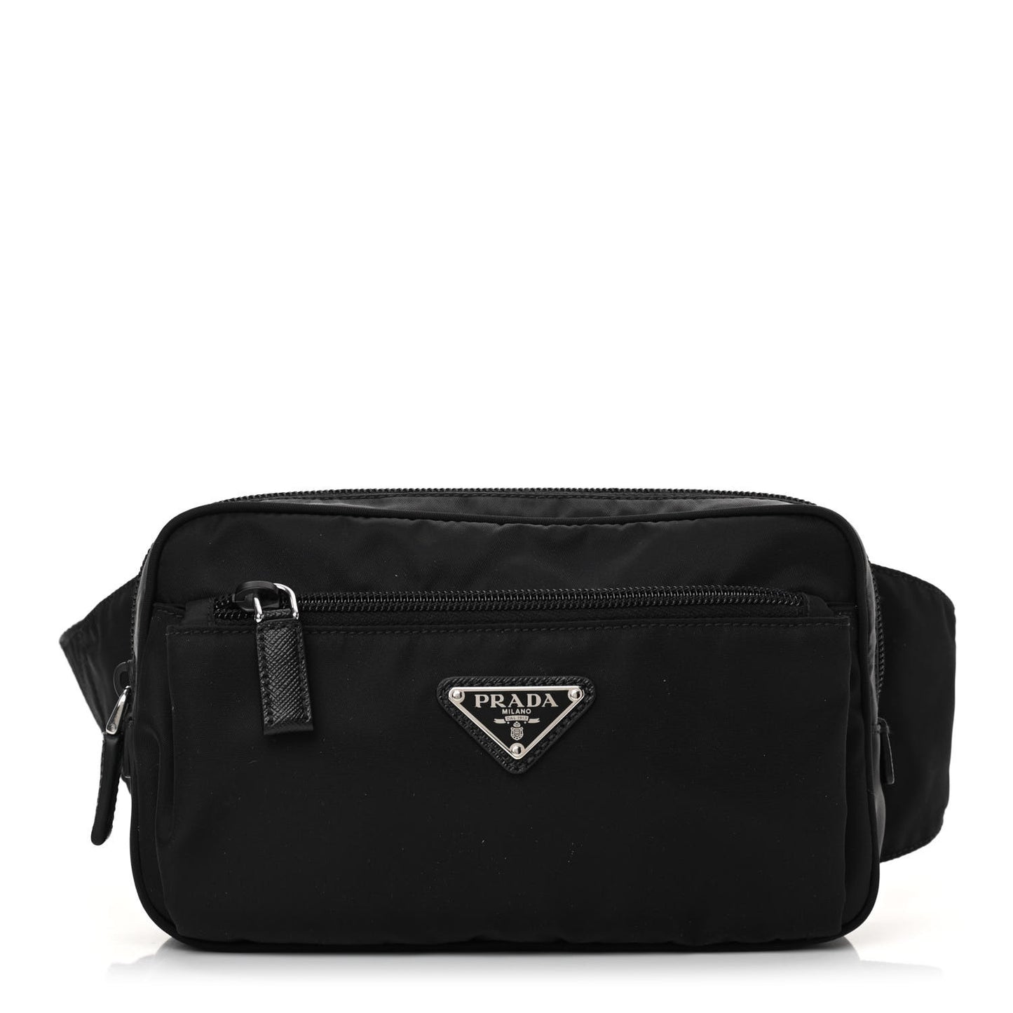 Re-Nylon Saffiano Belt Bag Black