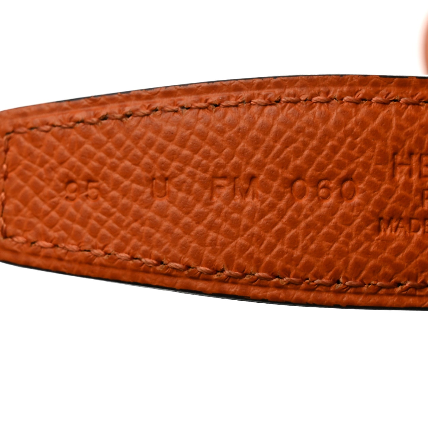 Epsom Swift 24mm Mini Constance H Belt 95 38 Orange Black