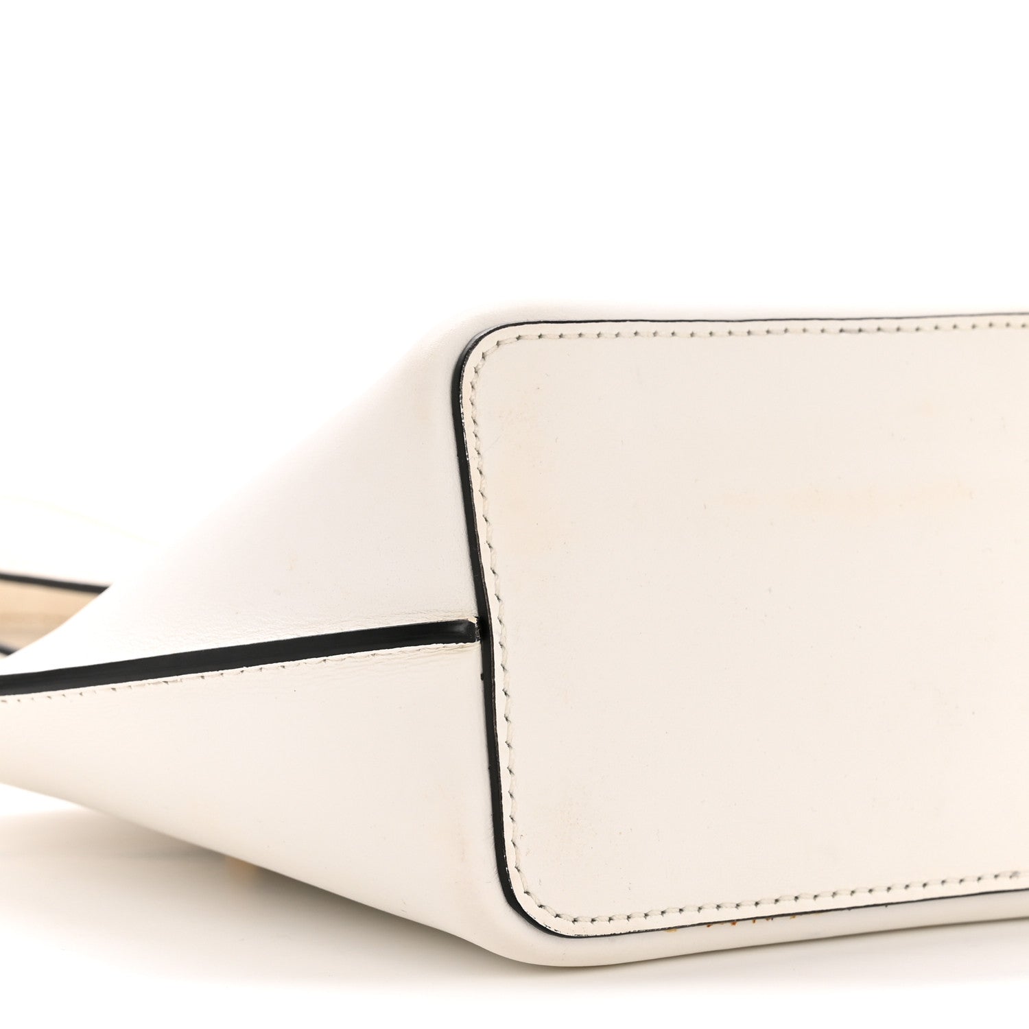 Versace Vitello Mini Virtus Bucket Bag White 8 of 13