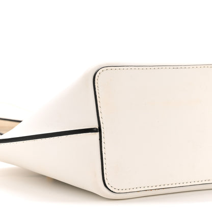 Versace Vitello Mini Virtus Bucket Bag White 8 of 13