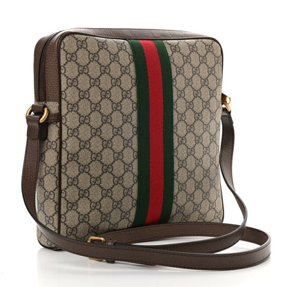 Gucci GG Supreme Monogram Web Medium Ophidia Messenger Bag Brown 3 of 11