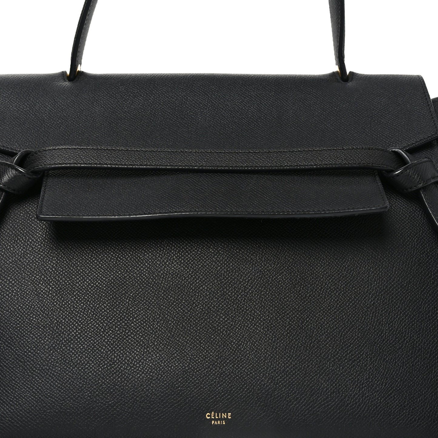 Grained Calfskin Small Belt Bag Black