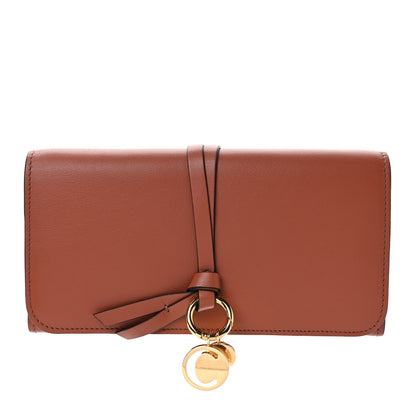 Chloe Calfskin Alphabet Long Wallet Brown 1 of 7